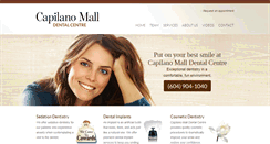 Desktop Screenshot of capilanomalldental.com