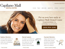 Tablet Screenshot of capilanomalldental.com